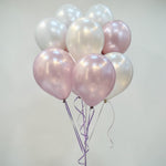 Load image into Gallery viewer, Pearl Pink & White Balloon Bouquet