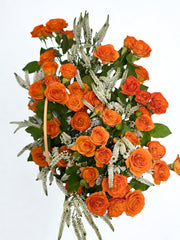 Sun-Kissed Radiance: Orange Spray Rose & White Veronica Bag