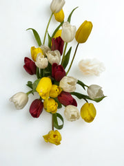 Vibrant Spring: Multicolor Tulip Vase Arrangement