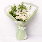 Verdant Whisper – A Symphony of White & Green
