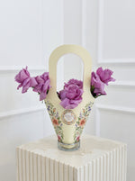 Load image into Gallery viewer, Purple Rose Handbag Arrangement
