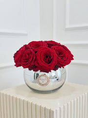 Red Rose Bowl Arrangement