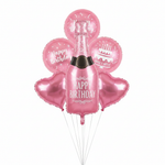 Load image into Gallery viewer, Pink Birthday Foil Set