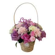 Love Basket Flower Arrangement