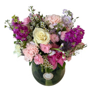 Wild Garden Glass Vase Arrangement