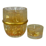 Load image into Gallery viewer, Crystal Gold Candle Set