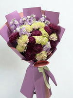 Load image into Gallery viewer, Amethyst Dream Chrysanthemum Bouquet
