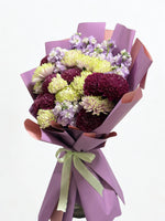 Load image into Gallery viewer, Amethyst Dream Chrysanthemum Bouquet