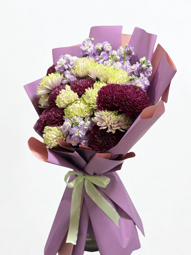 Amethyst Dream Chrysanthemum Bouquet