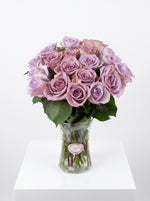 Load image into Gallery viewer, Lavender Rose Vase Arrangement