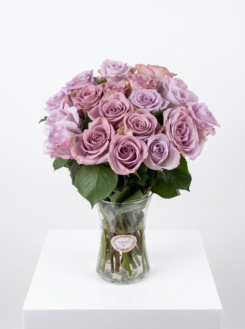 Lavender Rose Vase Arrangement
