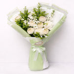 Load image into Gallery viewer, Verdant Whisper – A Symphony of White &amp; Green