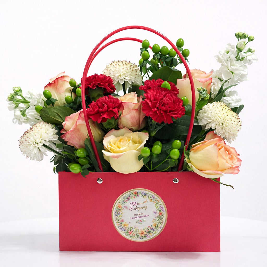 Lush Ruby Blossom Bag
