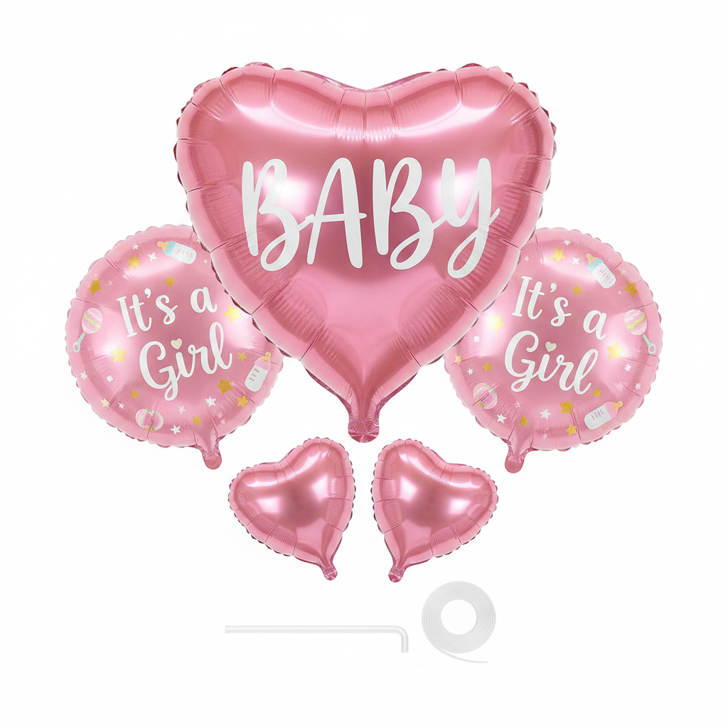 Baby Girl Balloon Set