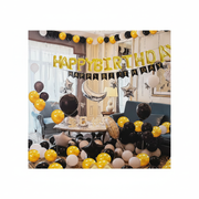 Black Gold Birthday Balloon Kit
