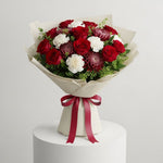 Load image into Gallery viewer, Red Roses Carnations Chrysanthemums Bouquet