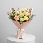 Load image into Gallery viewer, Peach, Yellow &amp; White Floral Bouquet