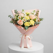 Peach, Yellow & White Floral Bouquet