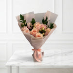 Load image into Gallery viewer, Peach Blossom Luxury Rose Bouquet