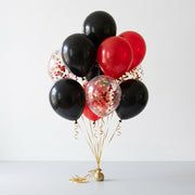 Red & Black Celebration Helium Balloon Set