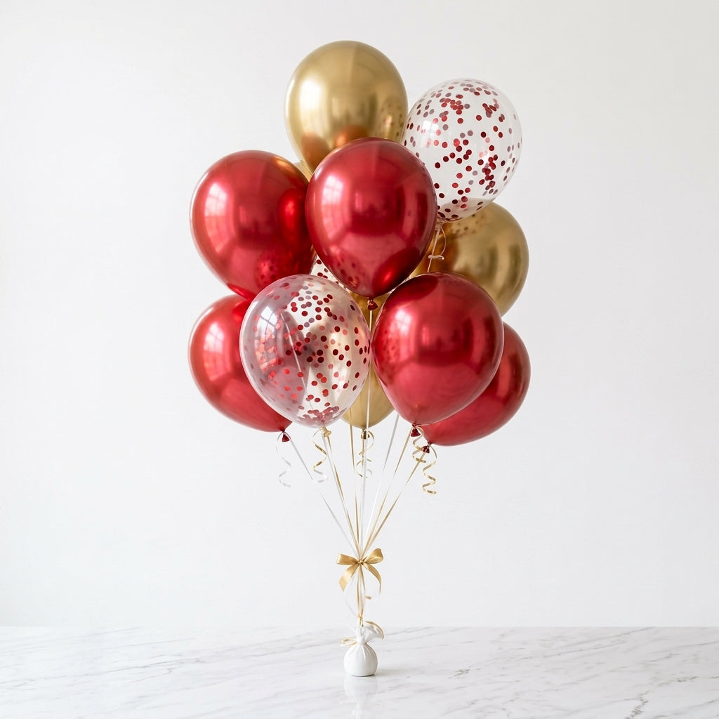 Scarlet & Gold Balloon Set