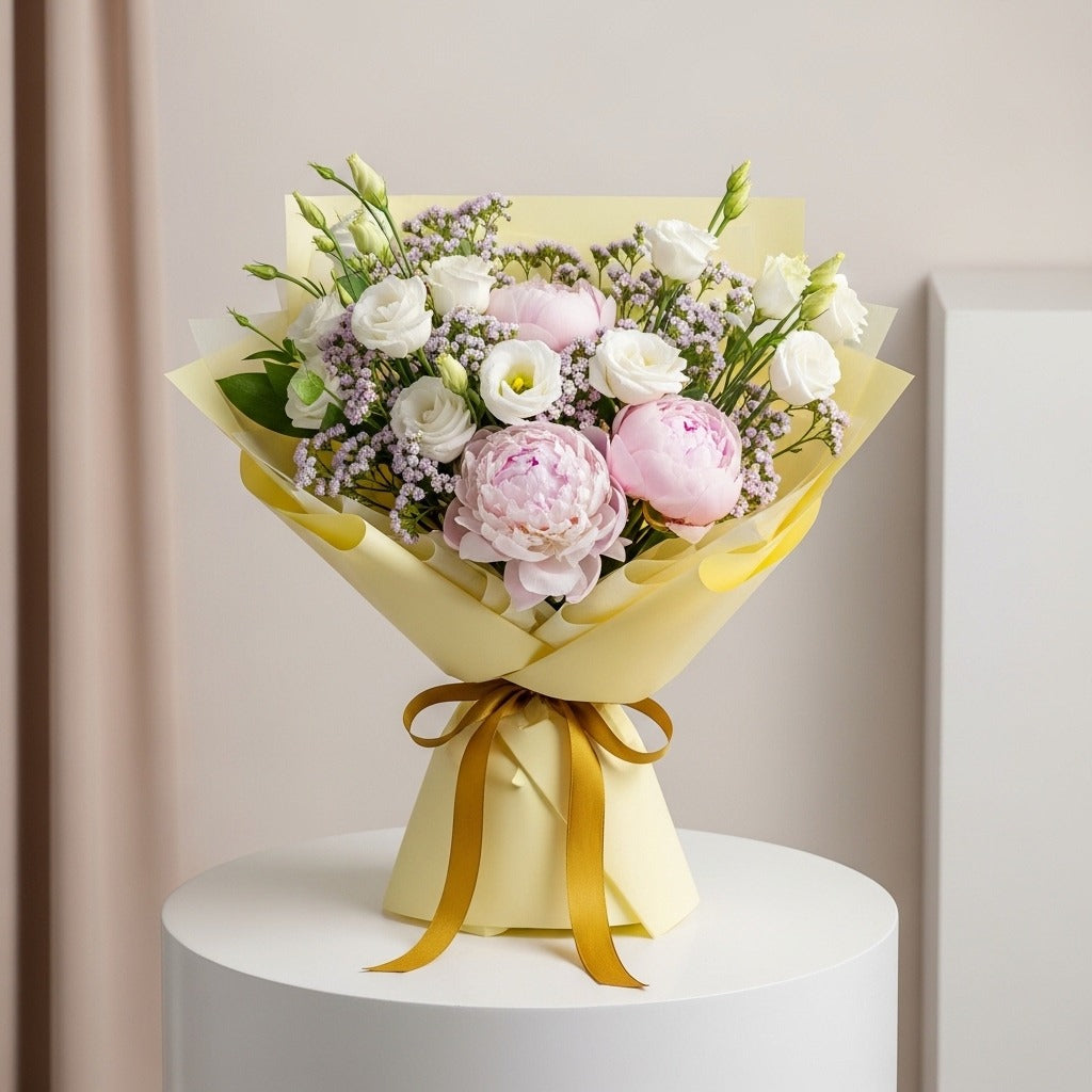 Peony & Eustoma Harmony Bouquet