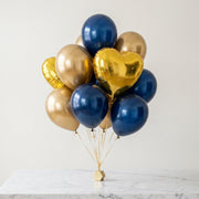 Blue & Gold Majesty Balloon Set