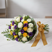 Graduation Bouquet White Wrap