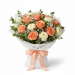 Load image into Gallery viewer, Peach Cream Bouquet