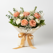 Peach Cream Eid Bouquet