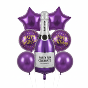 Purple Birthday Foil Set
