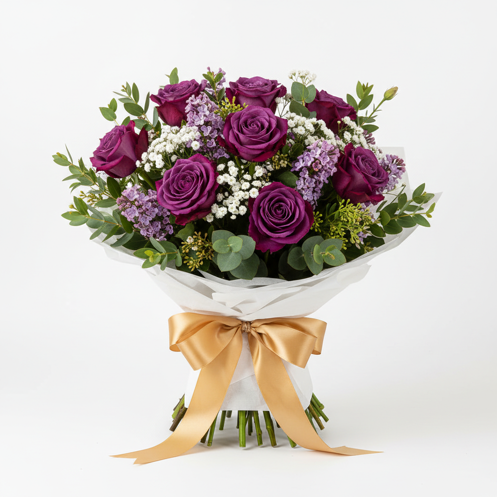 Purple Gold Eid Bouquet