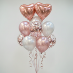 Load image into Gallery viewer, Rose Gold &amp; White Balloon Bouquet