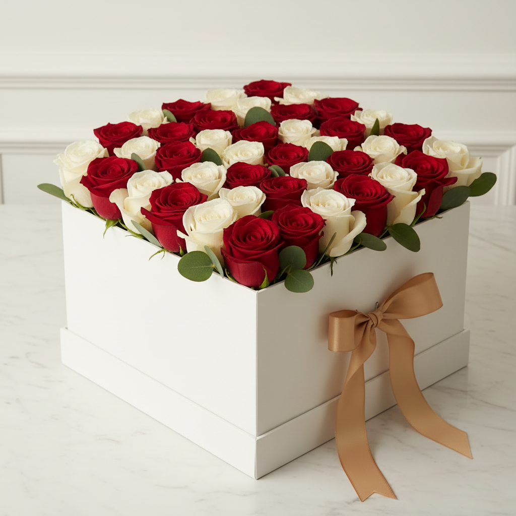 UAE National Day Alternating Rose Pattern Box